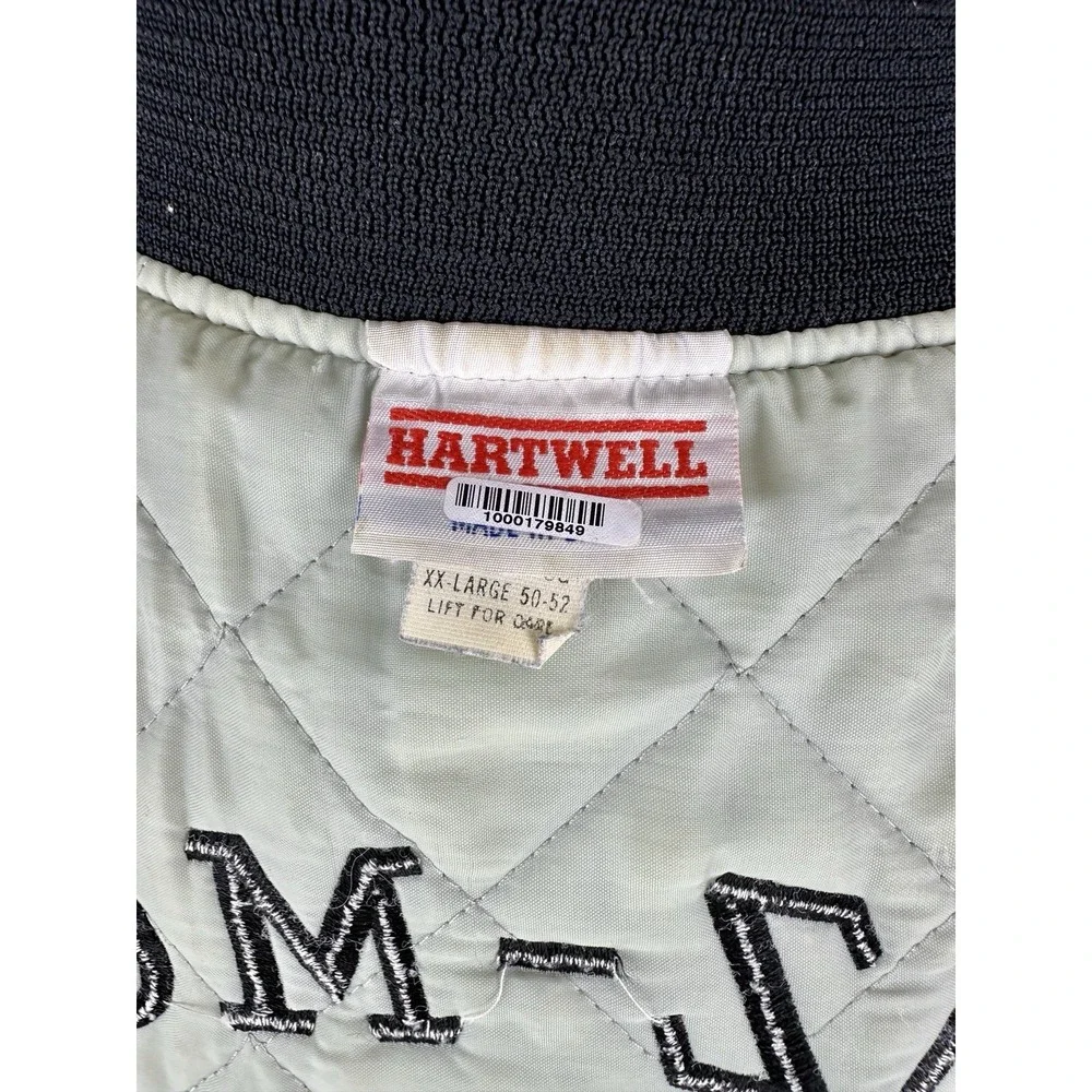 Vintage 80's IMCA‎ Hartwell  Satin Jacket Made In USA Size 2XL RARE Patina